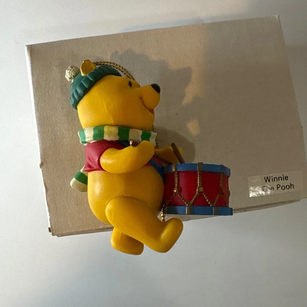 Disney Winnie the Pooh Playing Drum Christmas Ornament Holiday Decor Bear